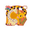 Készségfejlesztő tapintós puzzle, Dzsungel Avenir