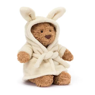 Jellycat plüss - Bartholomew maci köntösben