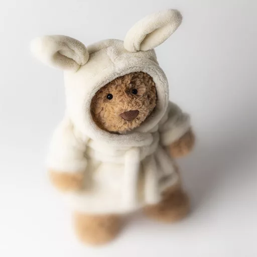 Jellycat plüss - Bartholomew maci köntösben