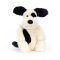 Jellycat plüss - Bashful fekete-krém kiskutya