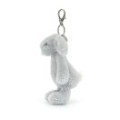 Jellycat plüss - Bashful ezüst nyuszi kulcstartó