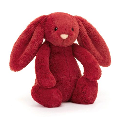 Jellycat plüss - Karácsonyi bashful nyuszi - Cranberry