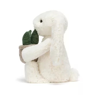 Jellycat plüss - Bashful krém nyuszi virággal