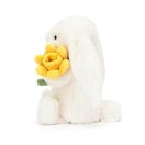 Jellycat plüss - Bátortalan nyuszi nárcisszal