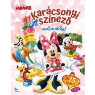 Karácsonyi színező matricákkal - Minnie