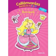 Csillámvarázs matricás kifestő - Hercegnők
