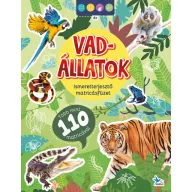   Ismeretterjesztő matricásfüzet - Vadállatok - Több mint 110 matricával