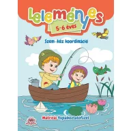   Leleményes 5-6 éves: Szem-kéz koordináció - Matricás foglalkoztatófüzet