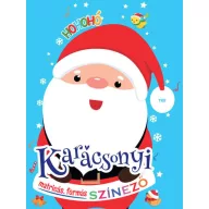 Karácsonyi matricás színező