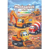 Munkagépek kifestő - Matricákkal