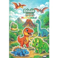 Dínók kifestő - Matricákkal