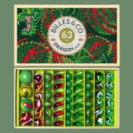 Billes & Co üveggolyó szett - large box - Jade Dragon