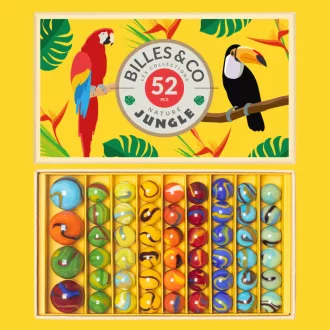 Billes & Co üveggolyó szett - large box - Jungle 2