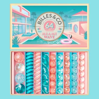 Billes & Co üveggolyó szett - large box - Miami Wave