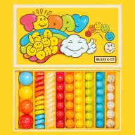   Billes & Co üveggolyó szett - large box - Today Is A Good Day Yellow