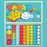   Billes & Co üveggolyó szett - large box - Today Is A Good Day Blue