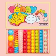   Billes & Co üveggolyó szett - large box - Today Is A Good Day Pink