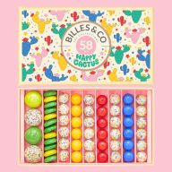 Billes & Co üveggolyó szett - large box - Happy Cactus