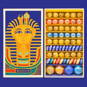 Billes & Co üveggolyó szett - large box - Tutankhamon