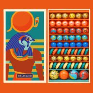 Billes & Co üveggolyó szett - large box - Horus