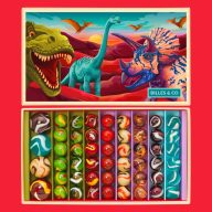 Billes & Co üveggolyó szett - large box - Dinosaurs