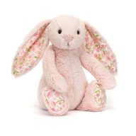 Jellycat plüss - Bashful sziromfülű  nyuszi - Rózsaszín