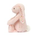 Jellycat plüss - Bashful sziromfülű  nyuszi - Rózsaszín