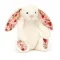 Jellycat plüss - Bashful sziromfülű nyuszi - Krémfehér S