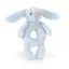 Jellycat plüss csörgő - Bashful blue Bunny