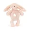 Jellycat plüss csörgő - Bashful blush Bunny