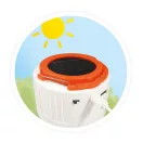 Napelemes bluetooth-os hangszóró és lámpa BUKI