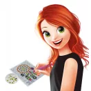 Strasszkép készítő fa képkerettel-Álomfogó BUKI