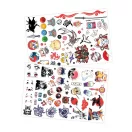 Lemosható tetoválás, Manga és Kawaii minták BUKI