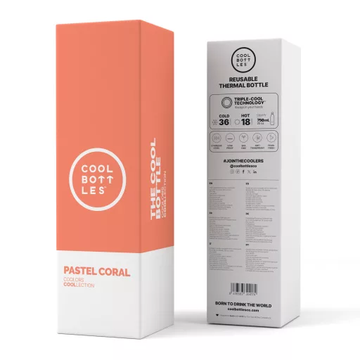 Cool Bottles hőtartó kulacs 750 ml - Pastel Coral