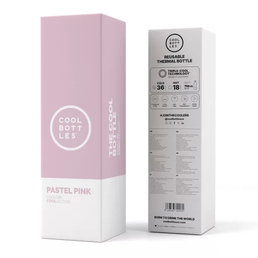 Cool Bottles hőtartó kulacs 750 ml - Pastel Pink