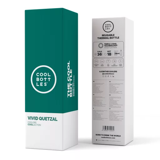 Cool Bottles hőtartó kulacs 750 ml - Vivid Quetzal