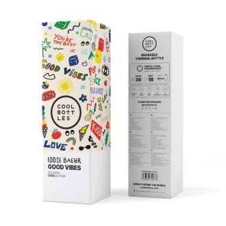 Cool Bottles Xclusive hőtartó kulacs 500 ml - Good Vibes