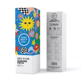 Cool Bottles Xclusive hőtartó kulacs 500 ml - Sunshine Fiesta