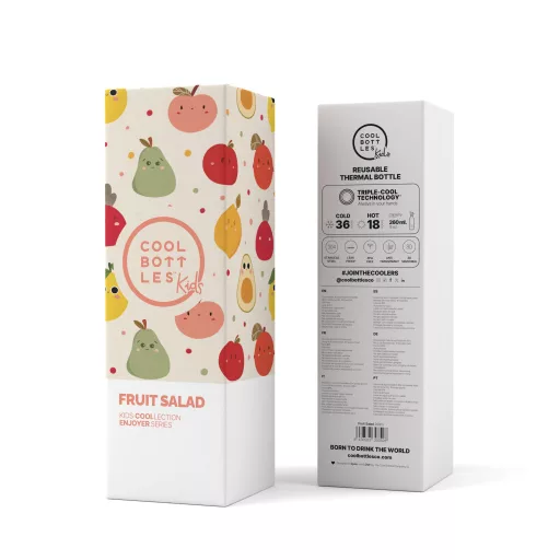Cool Bottles Kids gyerek hőtartó kulacs 260 ml - Fruit Salad