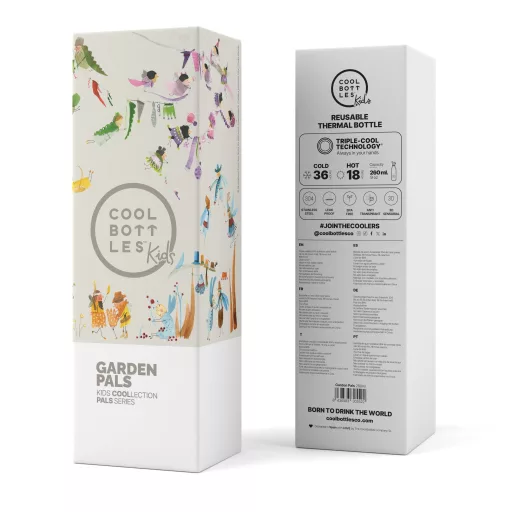 Cool Bottles Kids gyerek hőtartó kulacs 260 ml - Garden Pals