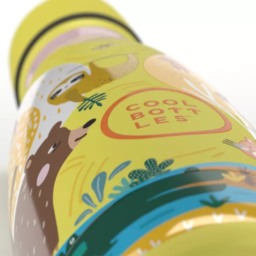 Cool Bottles Kids gyerek hőtartó kulacs 260 ml - Jungle Park