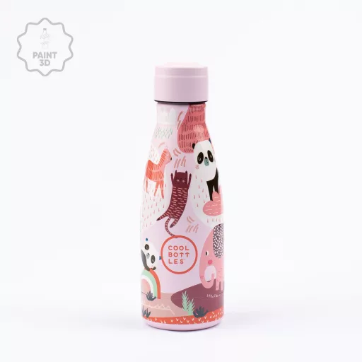 Cool Bottles Kids gyerek hőtartó kulacs 260 ml - Panda Gang
