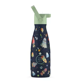 Cool Bottles Kids gyerek hőtartó kulacs 260 ml - Space Rockets