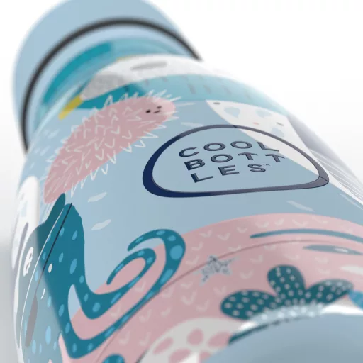 Cool Bottles Kids gyerek hőtartó kulacs 260 ml - Sea World