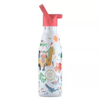 Cool Bottles Kids gyerek hőtartó kulacs 350 ml - Brave Vikings
