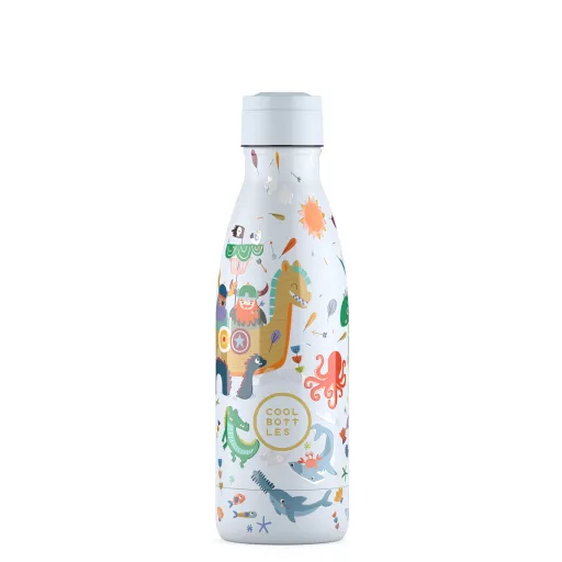 Cool Bottles Kids gyerek hőtartó kulacs 350 ml - Brave Vikings
