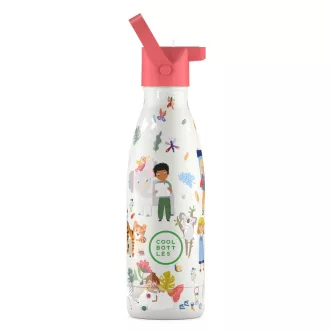 Cool Bottles Kids gyerek hőtartó kulacs 350 ml - Curious Explorers