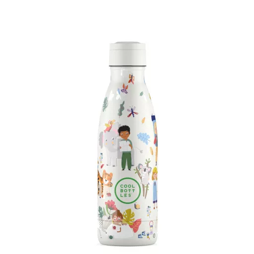 Cool Bottles Kids gyerek hőtartó kulacs 350 ml - Curious Explorers