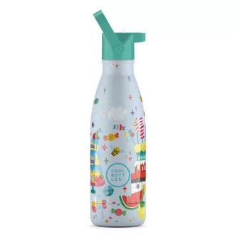 Cool Bottles Kids gyerek hőtartó kulacs 350 ml - Candy Land