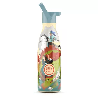 Cool Bottles Kids gyerek hőtartó kulacs 350 ml - Knigth Legend